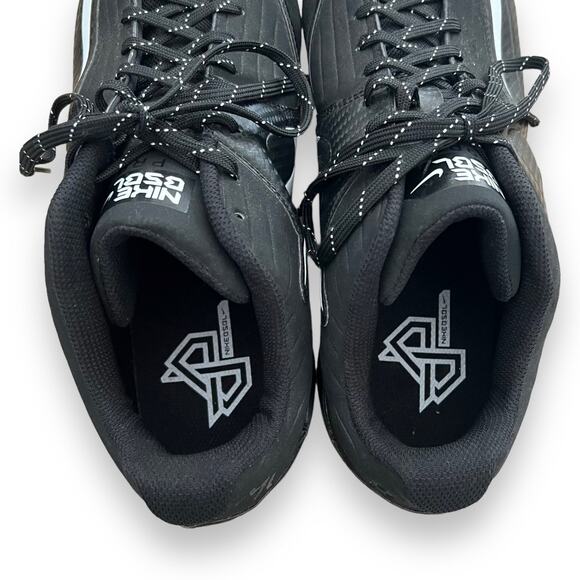 Nike Mens Baseball Metal Cleats Size 15 Black 684685-010 Air MVP Pro 2 Athletic - Picture 4 of 8